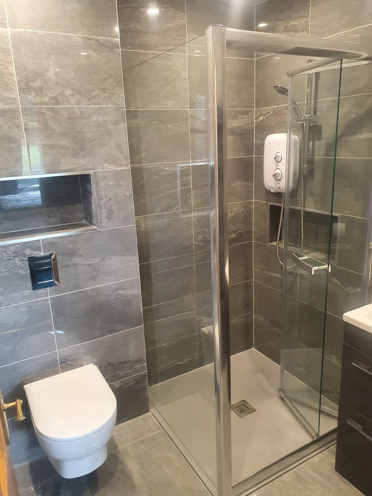 Recently fitted walk-in shower by David Badger Heating & Plumbing